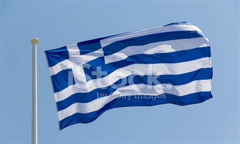 Greek Flag Waving Stock Photo | Royalty-Free | FreeImages