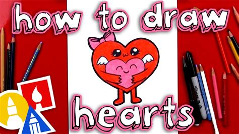 How To Draw Two Hearts For Valentines Day - Art For Kids Hub