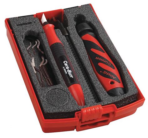 SHAVIV Deburring Tool Set, Aluminum, Steel, TiN - 45NX51|154-00040 ...