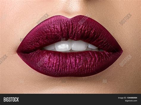 Close View Beautiful Woman Lips Image & Photo | Bigstock