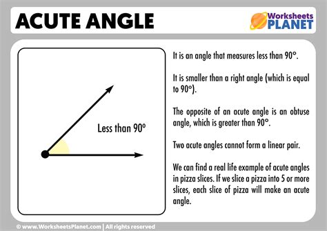 Acute Angle | Definition and Example of Acute Angle