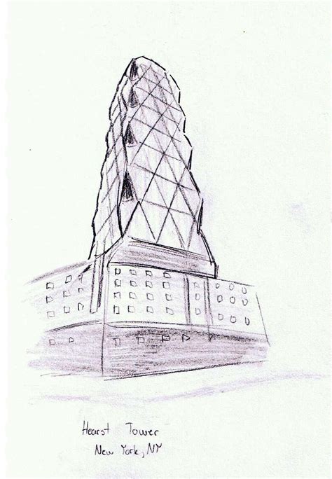 Two-Minute Sketch of Norman Foster's Hearst Tower in New York City