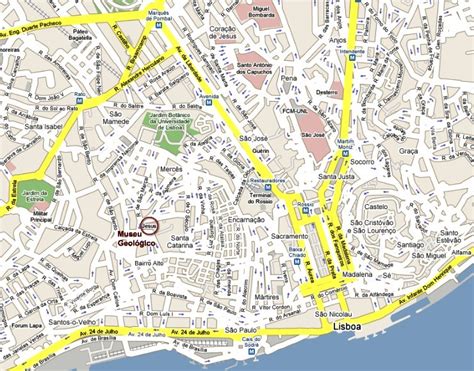 Lisbon Map - Portugal