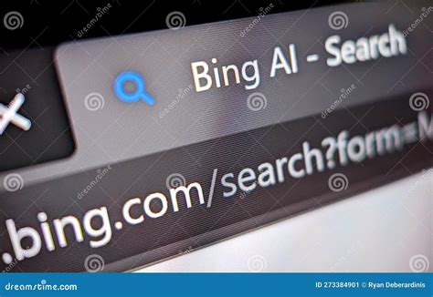 Closeup View of Microsoft S Bing AI Search Powered by ChatGPT is ...