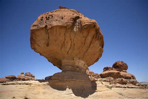 The small mushroom-shaped rock near Abu Rakah | Mushroom Rock | Abu Rakah | Travel Story and ...