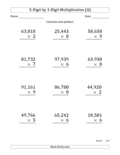 Printable 6Th Grade Math Worksheets