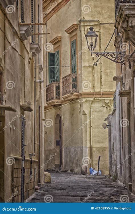 Old Alley in the Old Town of Gallipoli (Le) Stock Image - Image of ...