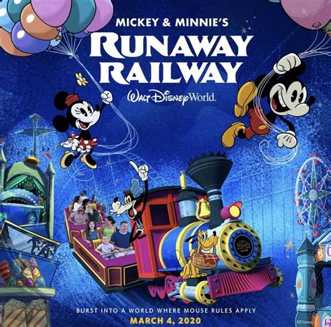 Mickey & Minnie's Runaway Railway Opens March 4th | Hollywood studios ...