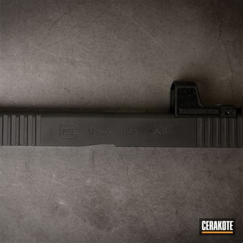 Glock 17 Slide coated in H-190 | Cerakote