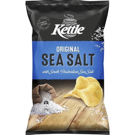 Kettle Sea Salt Chips 175g | BIG W