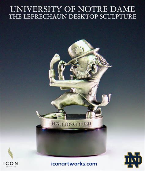 Notre Dame Leprechaun Desktop Sculpture – Icon Artworks