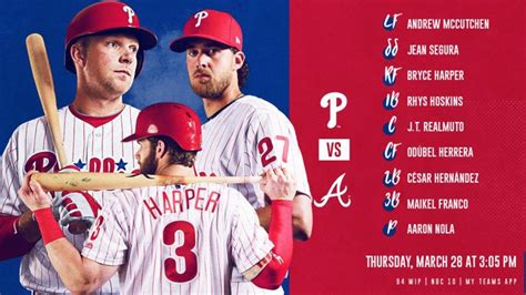 Phillies Opening Day Lineup - Crossing Broad