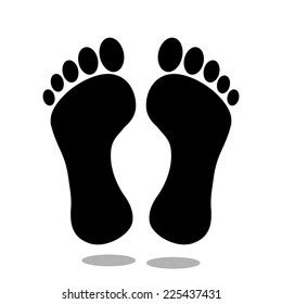 Human Trace Footprints Icon: เวกเตอร์สต็อก (ปลอดค่าลิขสิทธิ์) 332519249 | Shutterstock