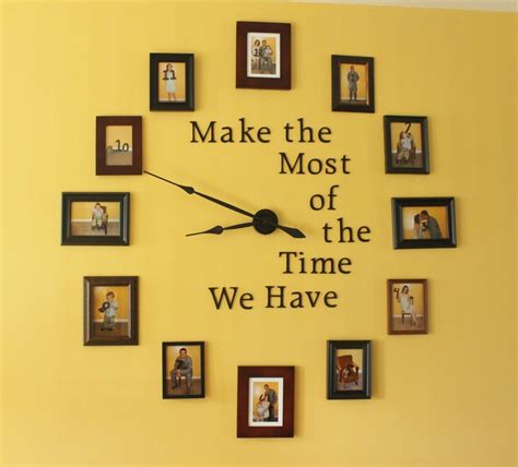 Easy DIY Large Photo Wall Clock Home Decor Project