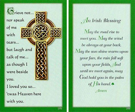 Personalized Memorial Cards | Funeral Cards | Prayer Cards | Irish ...