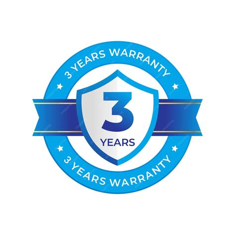 Premium Vector | 3 years warranty. label, sticker, seal, badge, icon ...