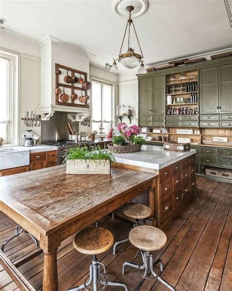 Inspiring Rustic Country Kitchen Ideas To Renew Your Ordinary Kitchen 34 | Rustic kitchen ...