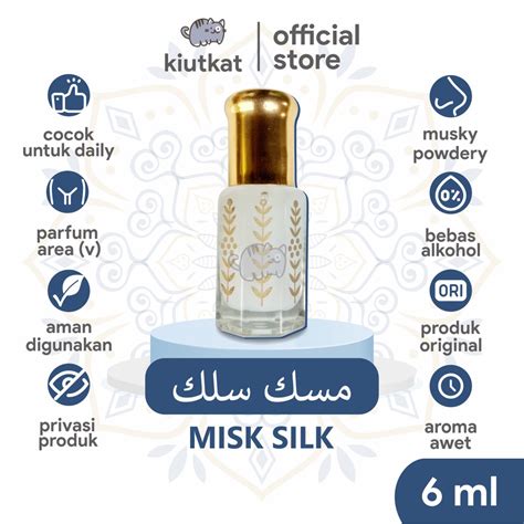 Jual MISK SILK / MISK THAHARAH Parfum Miss V Original Isi 6ml | Shopee Indonesia