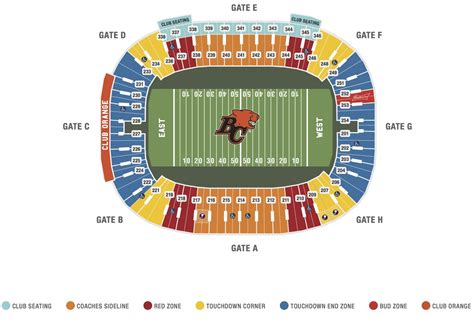 Seating Map - BC Lions