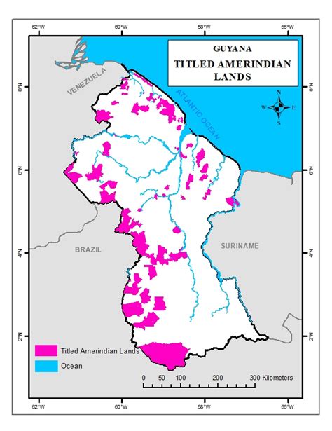 Map Of Guyana Showing Amerindian Settlements Map Show - vrogue.co