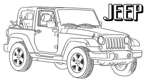 Jeep Wrangler Coloring Pages - Coloring Pages Ideas