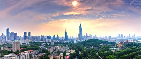 Panorama of West Nanjing City Skyline | Panorama photography, City skyline, Panorama