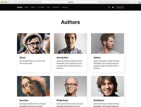 How to Create an Authors Page in Your Ghost Theme