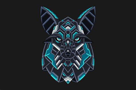 Coyote Head Colorful Vector Illustration Graphic by Artcuboy · Creative ...