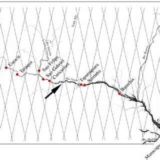 Rio Negro River, its major tributaries and in situ limnimetric stations ...