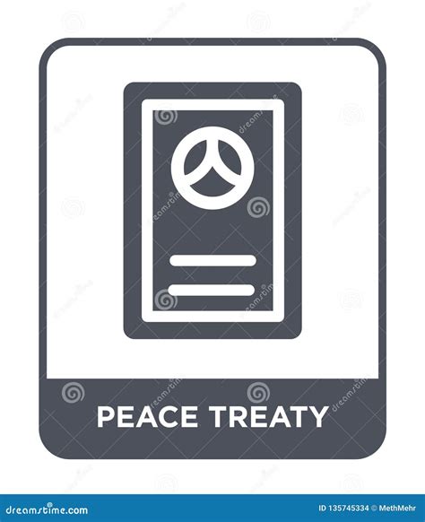 Peace Treaty Icon in Trendy Design Style. Peace Treaty Icon Isolated on ...