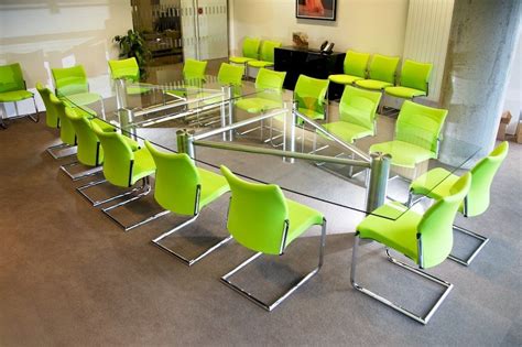 Glass Meeting Tables & Glass Boardroom Tables | Solutions 4 Office | Glass conference room ...