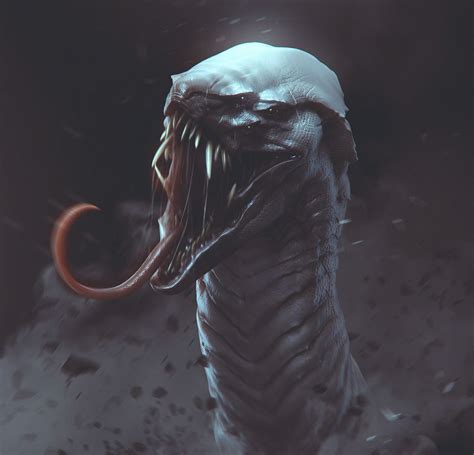 Long Tongue Snake by Soufiane Idrassi Creature 3d, Creature Concept ...