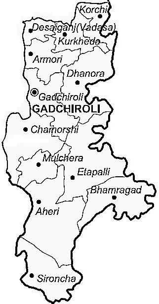 Gadchiroli District | Gadchiroli District Map