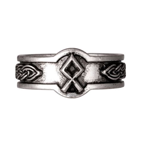 5pc Viking Othala Rune Rings Othila Symber Signet Runic Ring God rings Men Anel Bague-in Rings ...