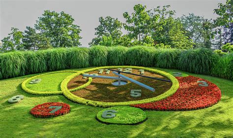 Flower Clock of Geneva, Switzerland Photograph by Marcy Wielfaert ...