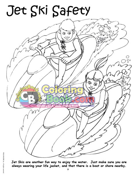 Water Safety Imprintable Coloring and Activity Book - Imprint Coloring ...