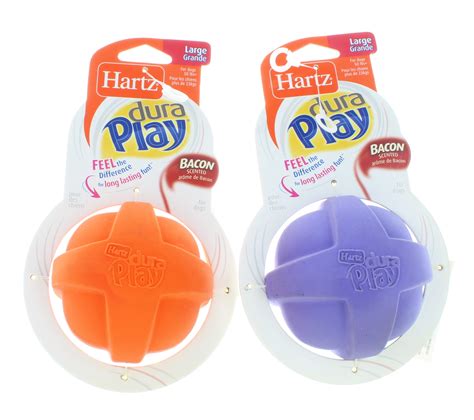 Lot of 2 Bacon Scented Dura Play Large Dog Toy Chew Ball Colors Vary - Walmart.com