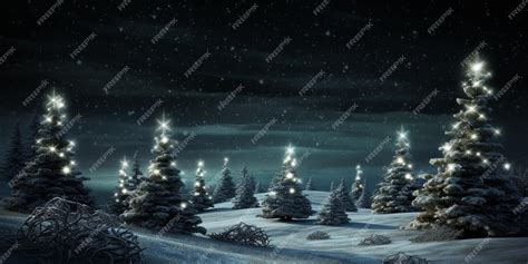 Premium AI Image | A snowy scene with a snowy landscape and a snowy ...