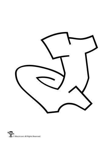 Graffiti Capital Letter J | Woo! Jr. Kids Activities | Graffiti ...