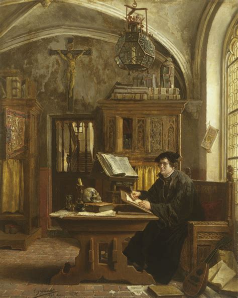 Martin Luther Translating the Bible, Wartburg Castle, 1521 posters ...