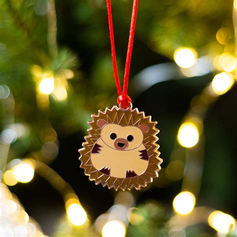 Hedgehog Christmas Decoration Hedgehog Hanging Decoration | Etsy