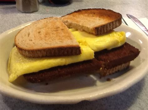 Scrapple egg sandwich - Yelp