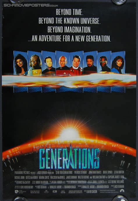 Star Trek: Generations (1994) International - Original One Sheet Movie ...