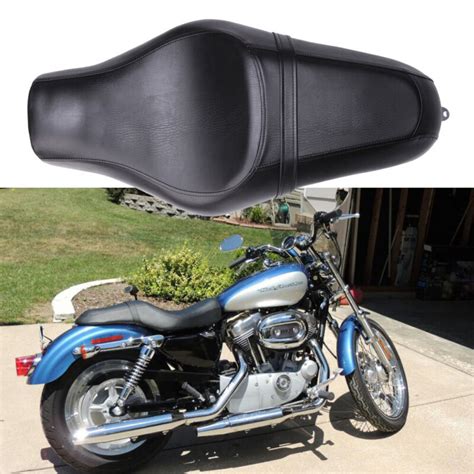 Two up Driver Passenger Seat For Harley Sportster 883 Custom XL1200C Low XL1200L | eBay