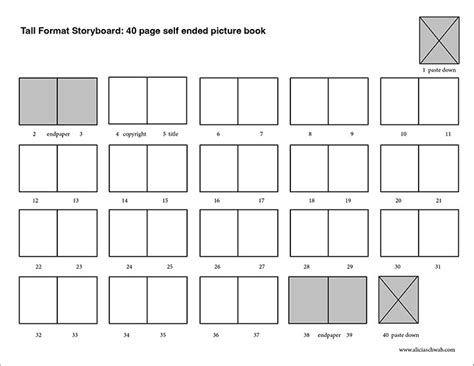 Thumbnail template for 40 page self-ended and 32 page picture books ...