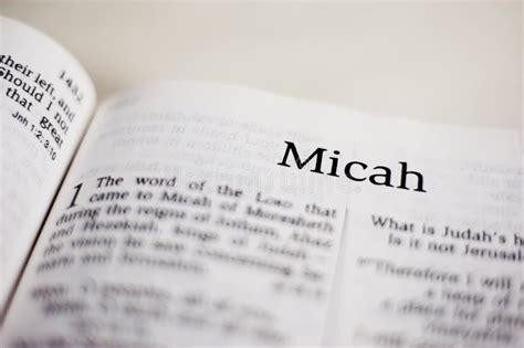 Book of Micah stock photo. Image of prophecy, poet, gospel - 38720384