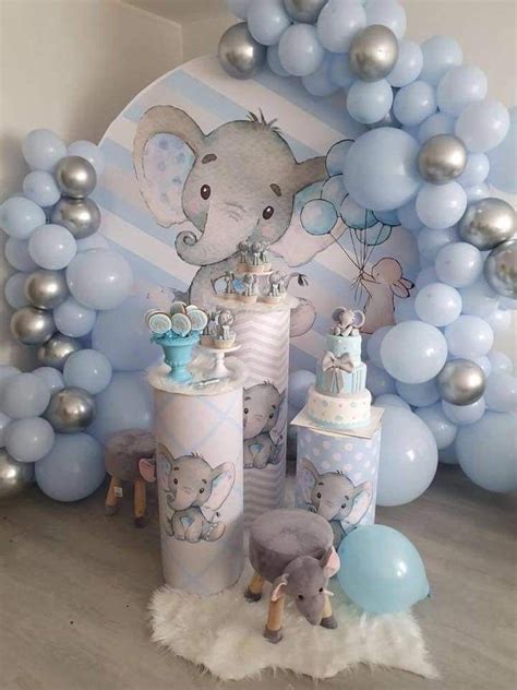 Pin on Decoración con globos | Baby shower balloons, Elephant baby shower decorations, Baby ...