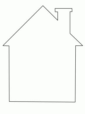 House Coloring Page | Дошкольные уроки, Шаблоны, Дошкольные идеи