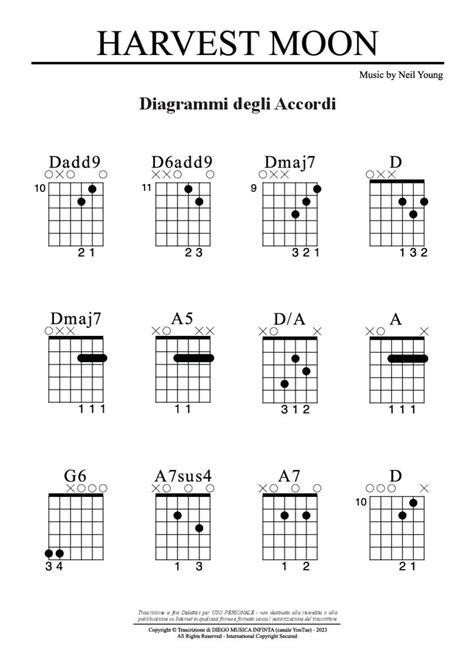 Harvest Moon - Neil Young - FULL TRANSCRIPTION Tab - Diego Musica Infinita