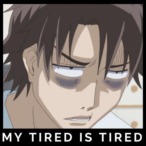 Anime Tired Face